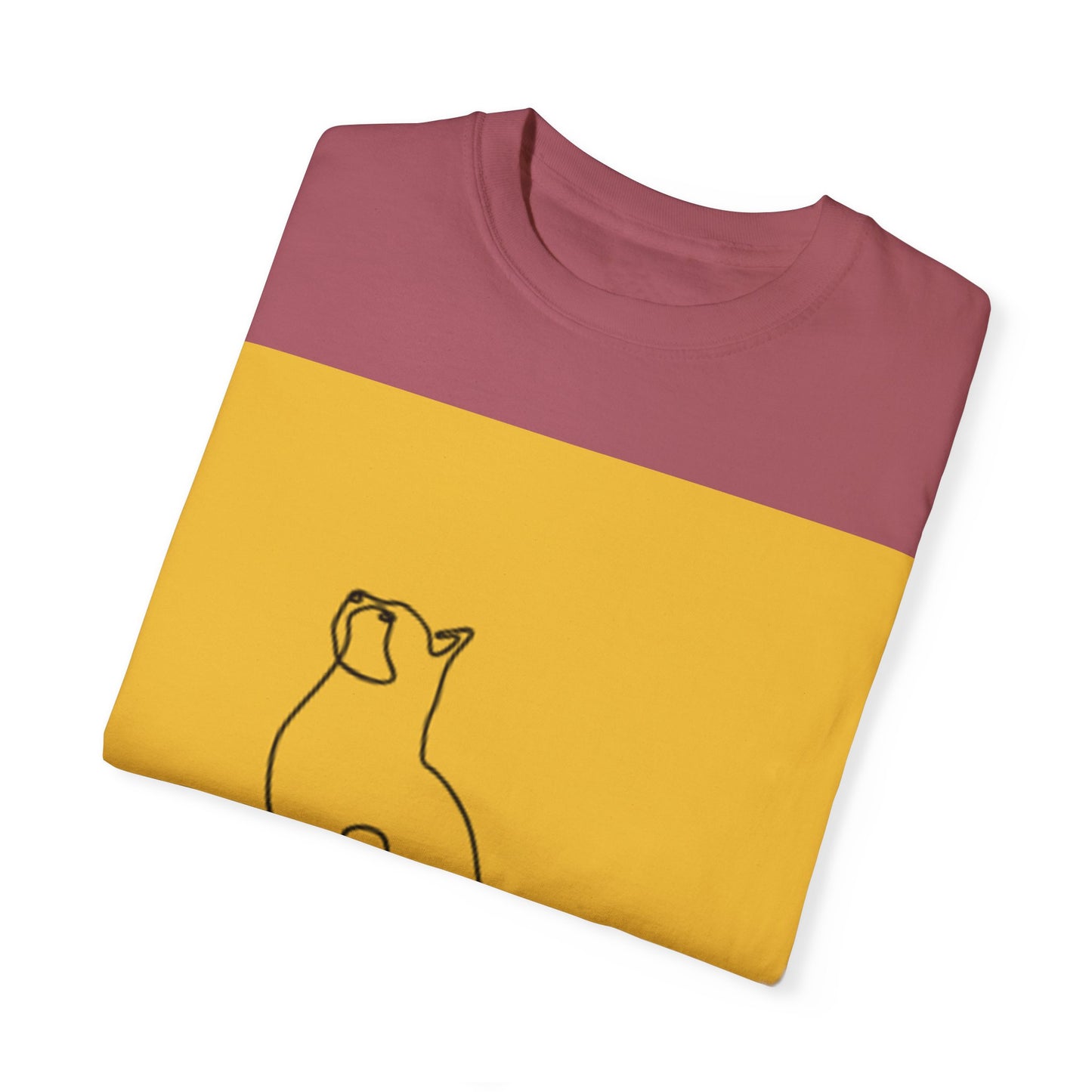 Minimalist Cat Line Art Unisex T-shirt - Perfect Gift for Animal Lovers