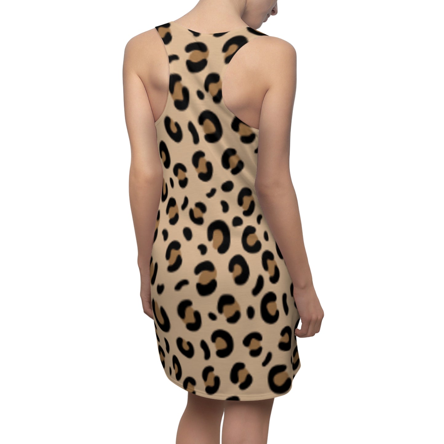 Leopard Print Women's Racerback Dress - Stylish Summer Fashion