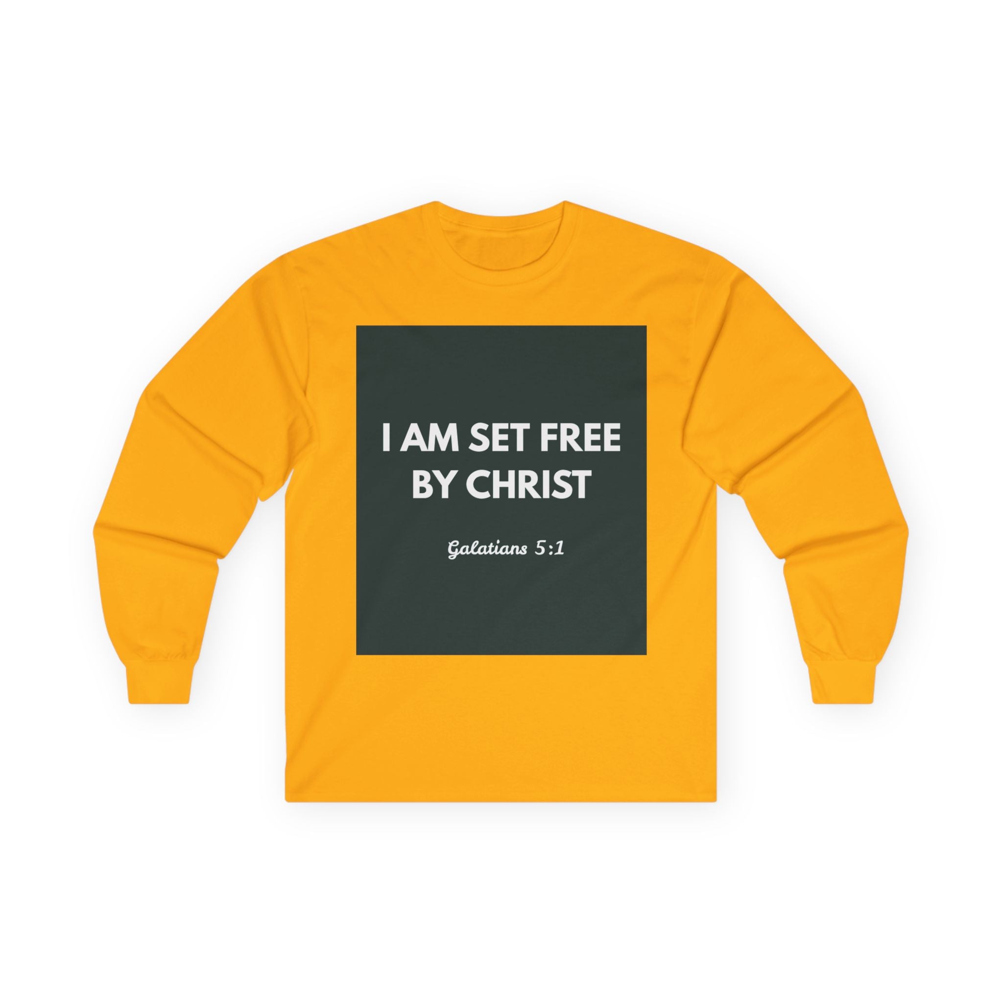 Galatians 5:1 Inspirational Long Sleeve Tee