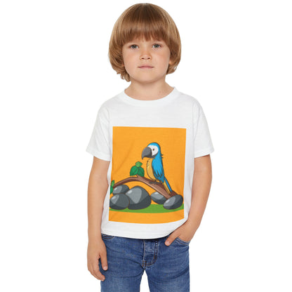 Cute Toddler T-Shirt with Colorful Parrot Design