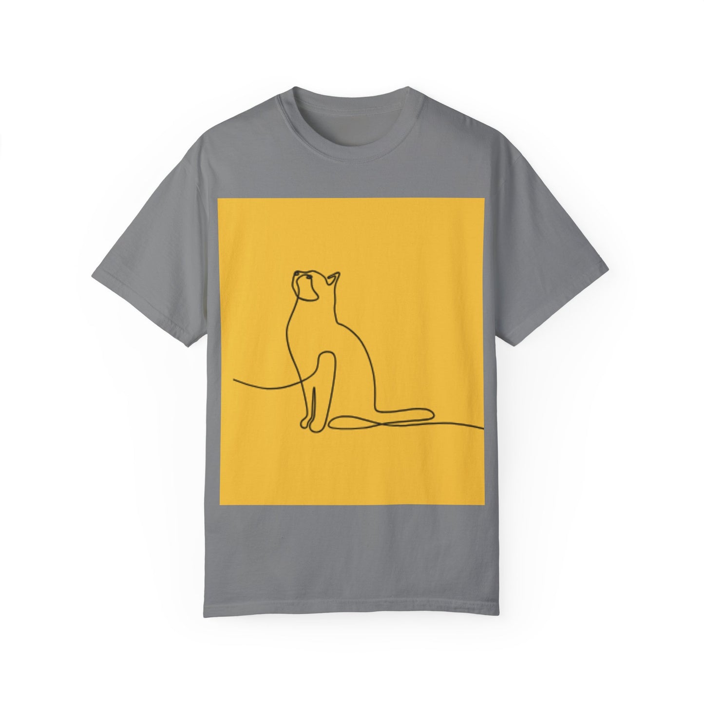 Minimalist Cat Line Art Unisex T-shirt - Perfect Gift for Animal Lovers