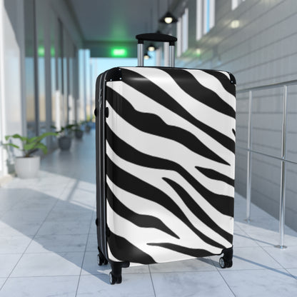 Stylish Zebra Print Suitcase - Travel in Style with Bold Designs