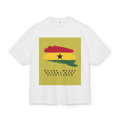 Ghana Dreams Cotton Box Tee - Unisex T-Shirt for Pride and Culture