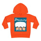 Dreaming Toddler Fleece Hoodie - Cozy Orange Pullover for Playtime and Sleepovers