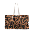 Chic Leopard Print Weekender Bag - Stylish Travel Tote for Weekend Getaways
