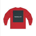 Galatians 5:1 Inspirational Long Sleeve Tee