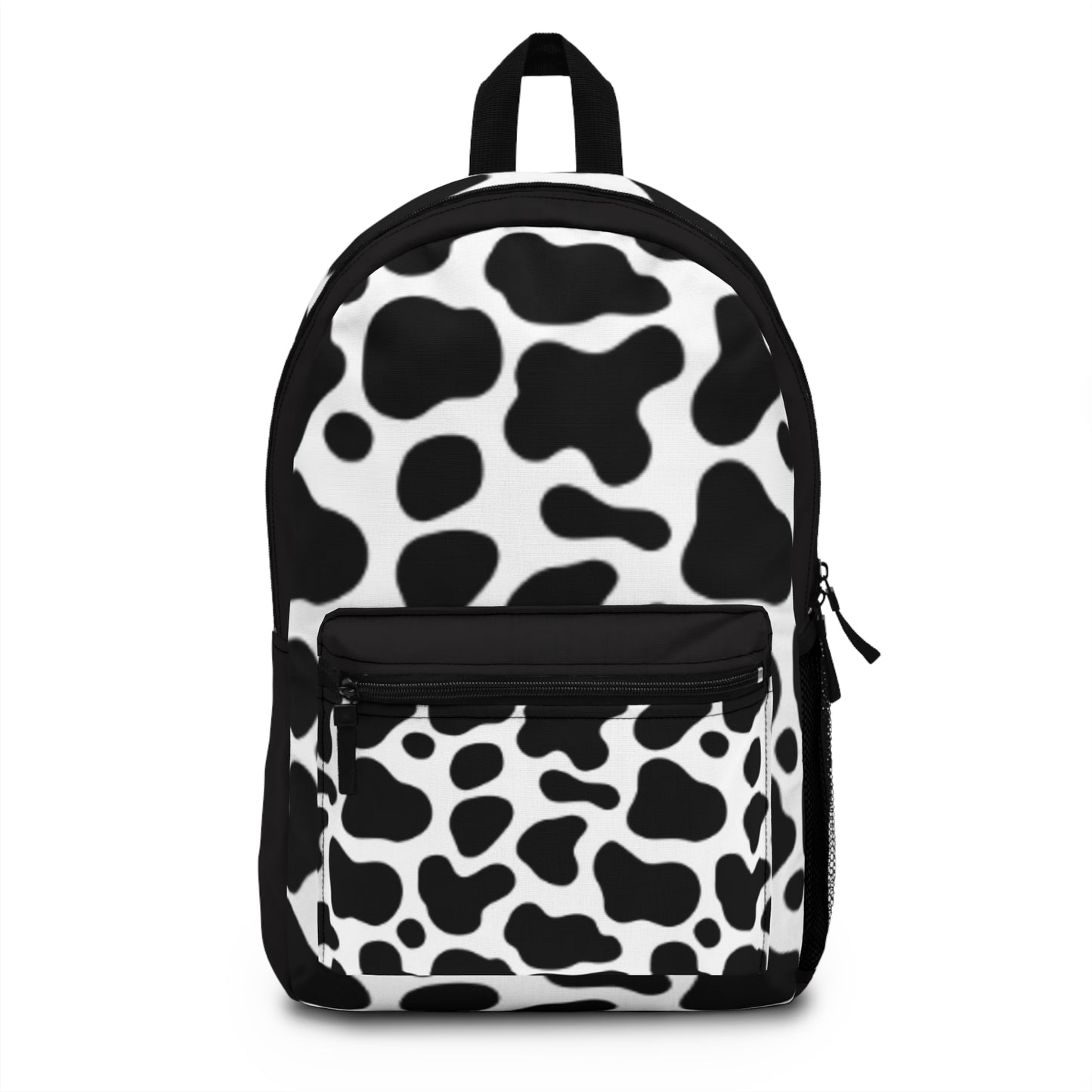 Trendy Cow Print Backpack - Stylish & Functional for School or Travel