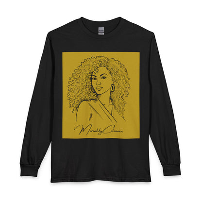 Curly Queen Portrait Long Sleeve Tee