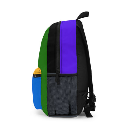 Colorful Multi-Compartment Backpack for School and Travel