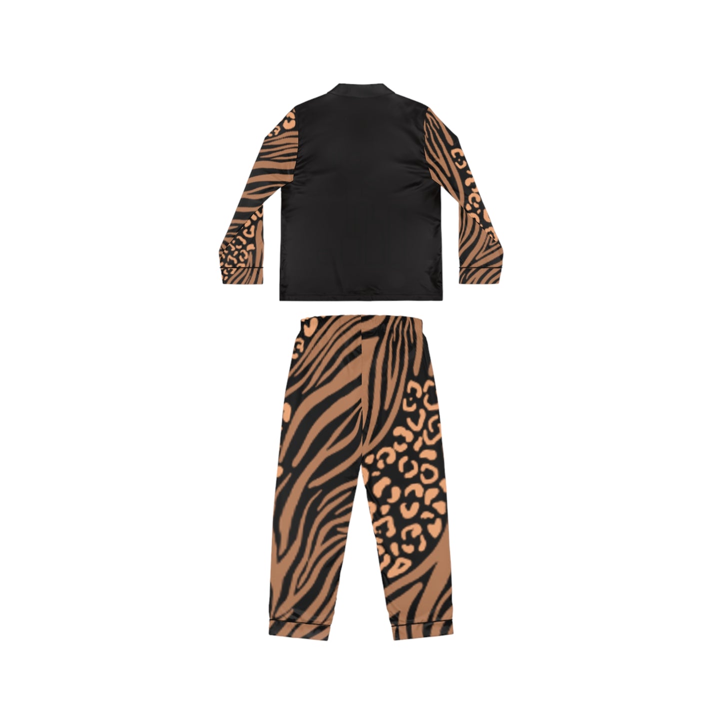 Luxurious Women's Satin Pajamas in Bold Animal Print – Comfortable & Stylish Sleepwear