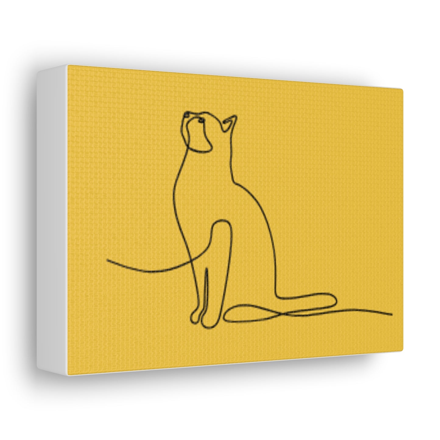 Modern Cat Canvas Gallery Wrap - Minimalist Art for Cat Lovers