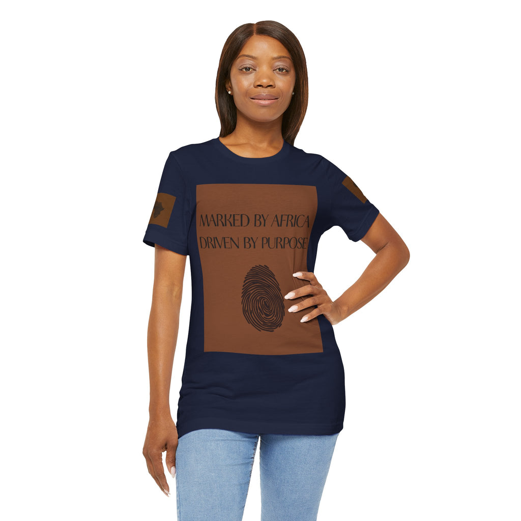 Marked by Africa Unisex Jersey Tee - Driven by Purpose Graphic Shirt