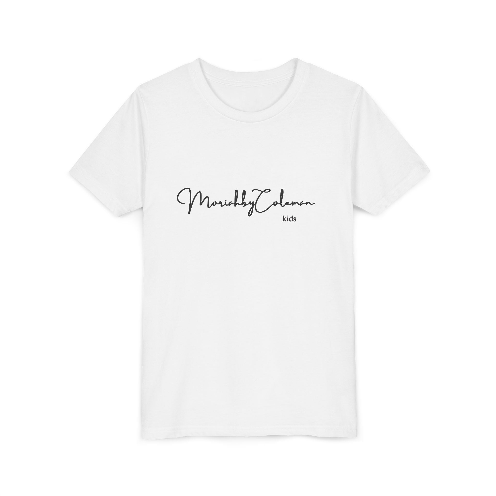 Stylish Youth Tee with Elegant Script Design, Perfect for Kids' Parties, Birthdays, Everyday Wear, Gift Ideas, and Family Photos