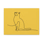 Modern Cat Canvas Gallery Wrap - Minimalist Art for Cat Lovers