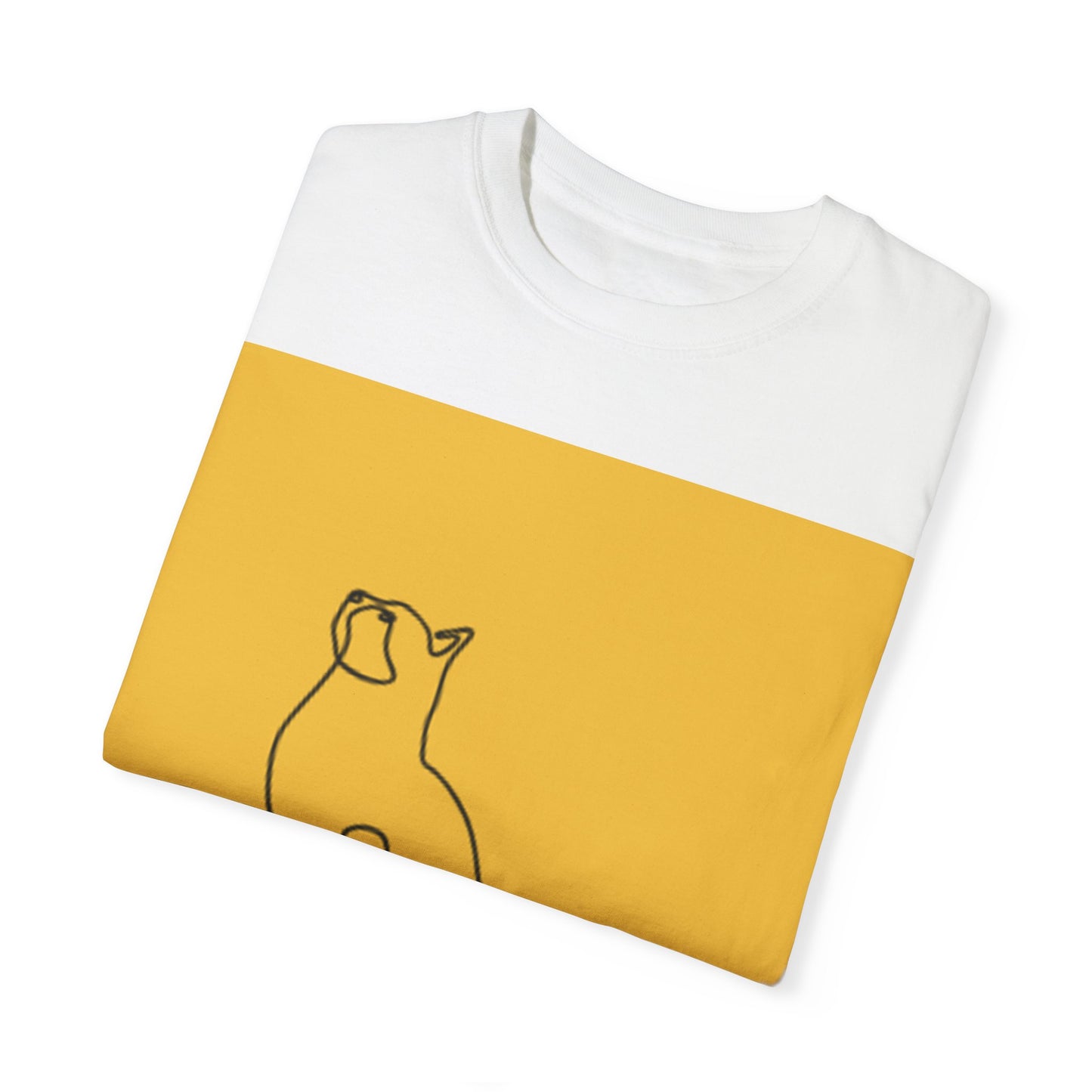 Minimalist Cat Line Art Unisex T-shirt - Perfect Gift for Animal Lovers