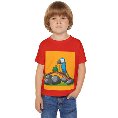 Cute Toddler T-Shirt with Colorful Parrot Design