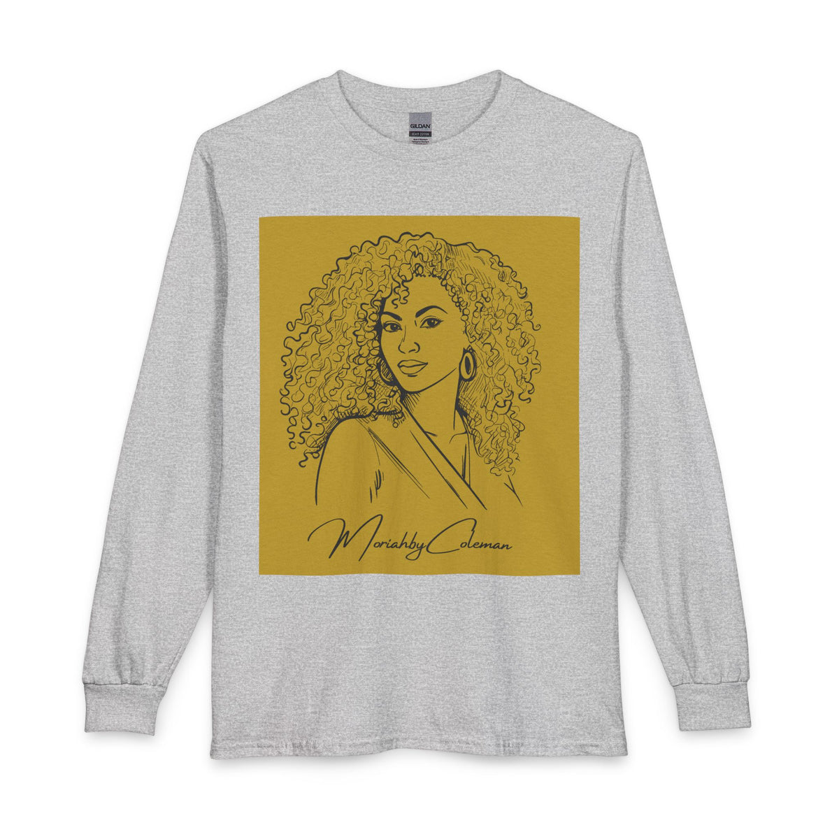 Curly Queen Portrait Long Sleeve Tee