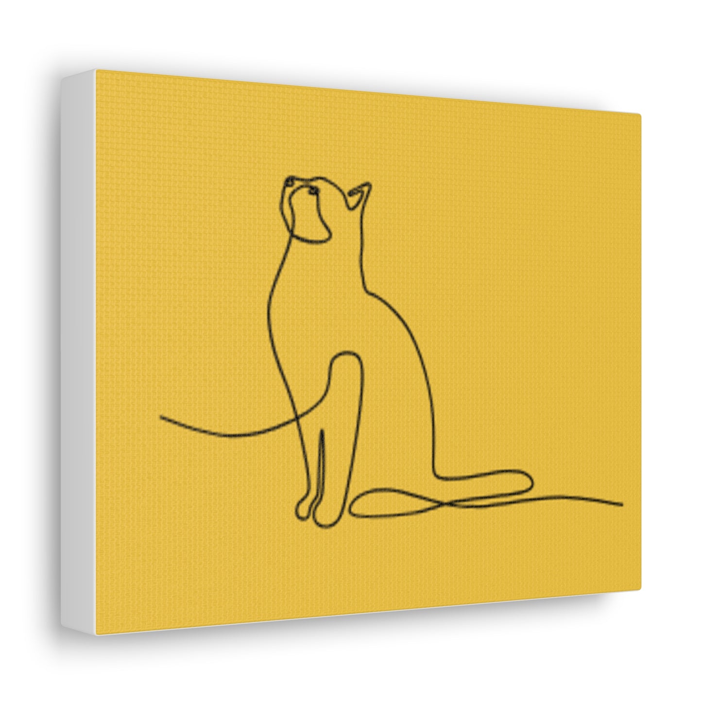 Modern Cat Canvas Gallery Wrap - Minimalist Art for Cat Lovers