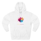 You Are a Masterpiece Colorful Fleece Hoodie - Artistic Pullover for Creative Souls