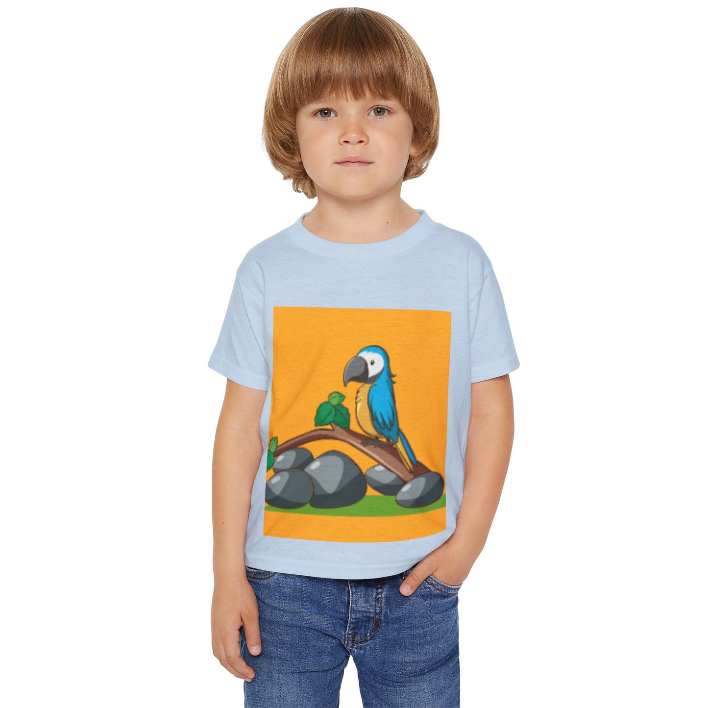 Cute Toddler T-Shirt with Colorful Parrot Design