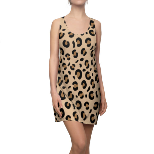 Leopard Print Women's Racerback Dress - Stylish Summer Fashion