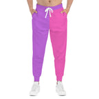 Vibrant Athletic Joggers - Trendy Gradient Pants for Active Lifestyle
