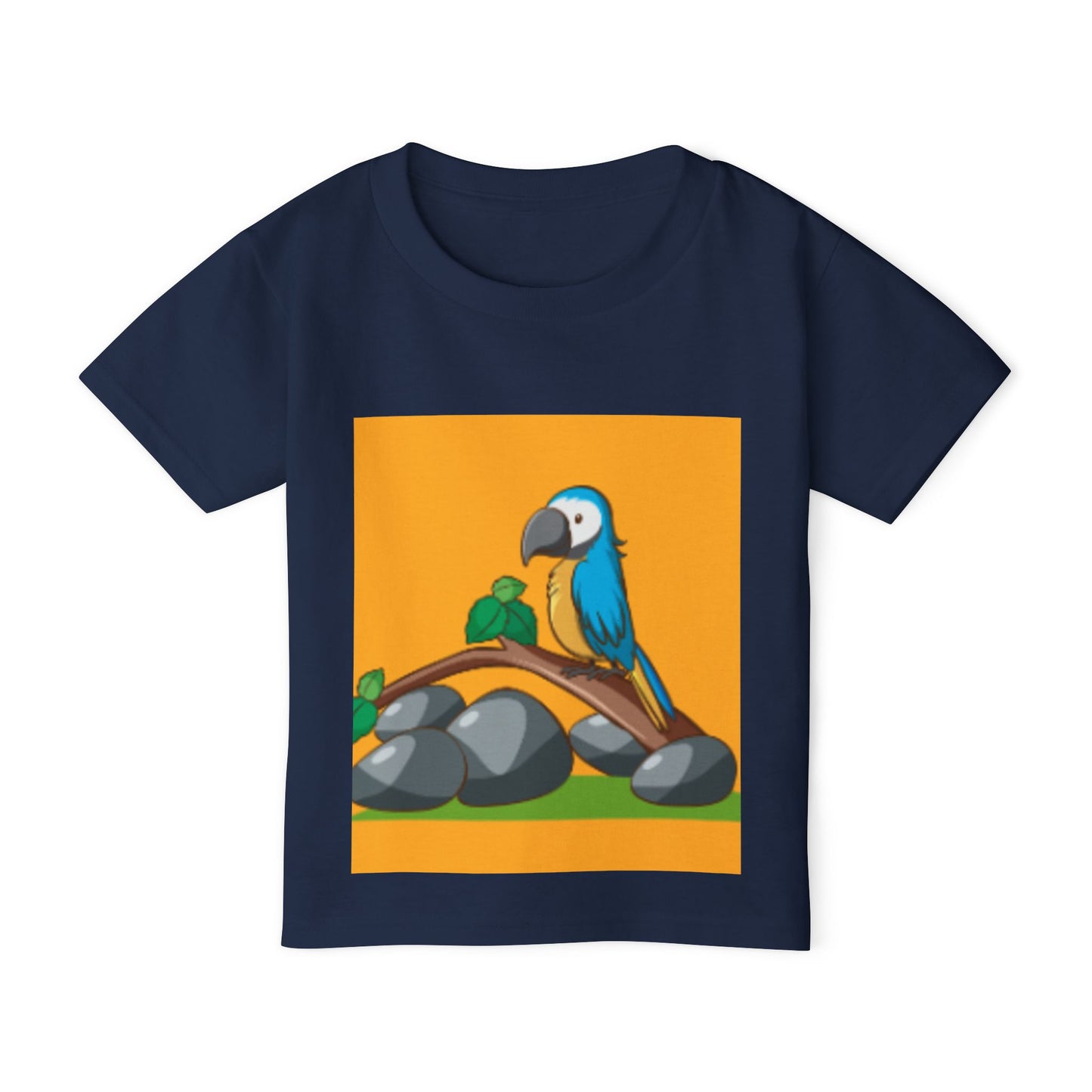 Cute Toddler T-Shirt with Colorful Parrot Design