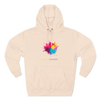You Are a Masterpiece Colorful Fleece Hoodie - Artistic Pullover for Creative Souls