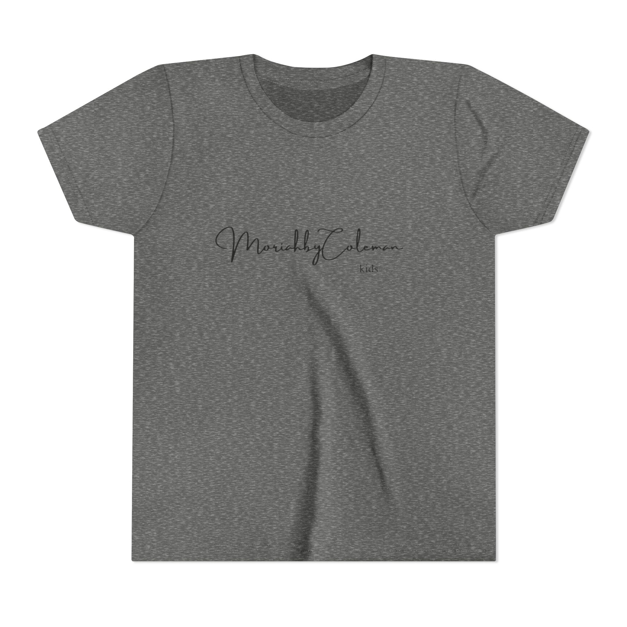 Stylish Youth Tee with Elegant Script Design, Perfect for Kids' Parties, Birthdays, Everyday Wear, Gift Ideas, and Family Photos