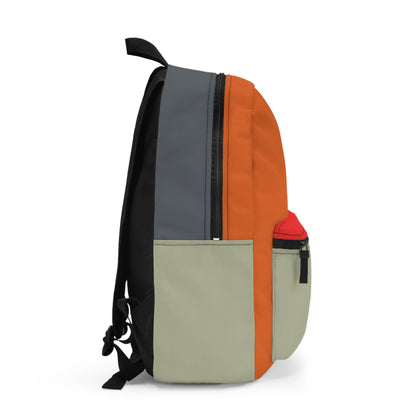 Stylish Color Block Backpack - Trendy School & Travel Bag