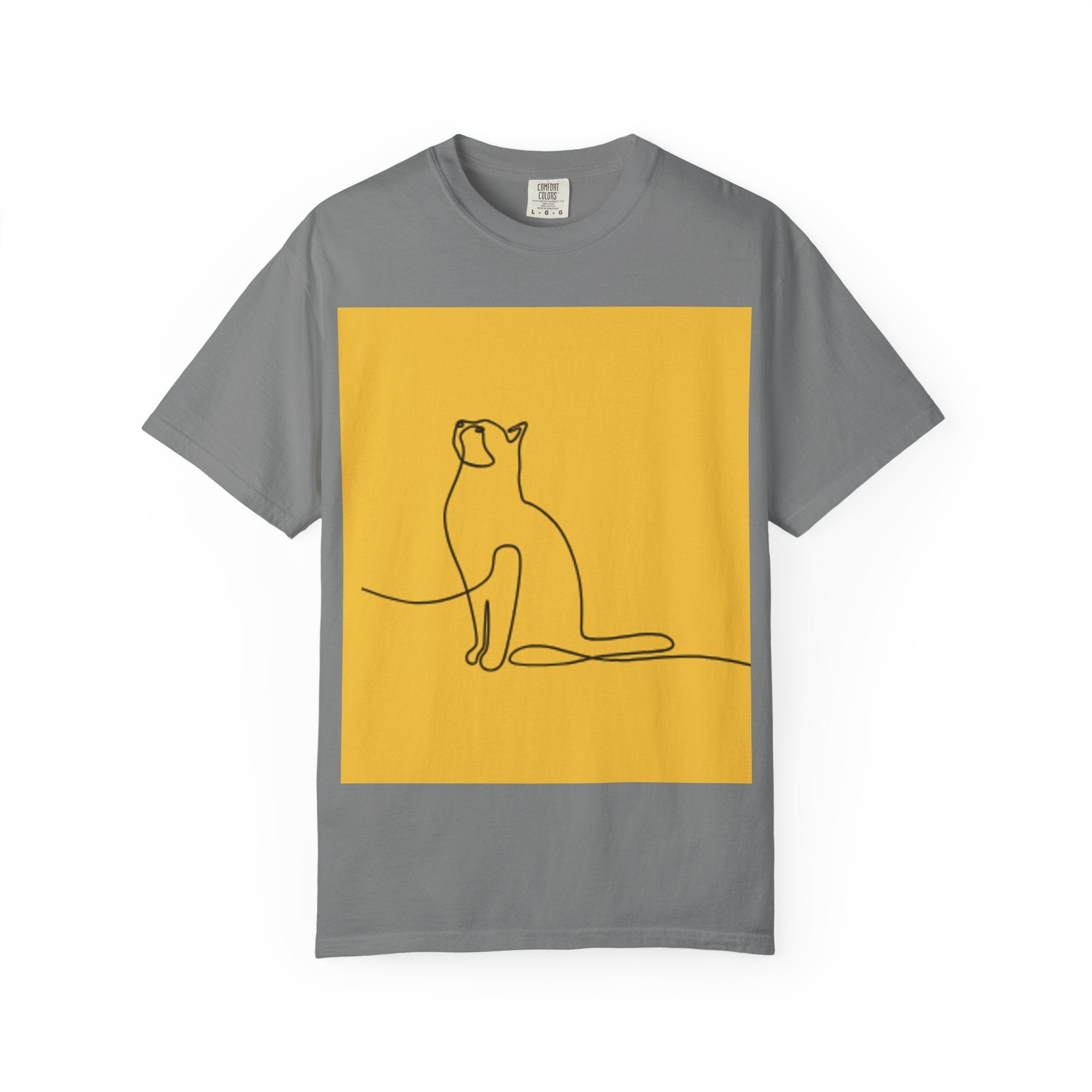 Minimalist Cat Line Art Unisex T-shirt - Perfect Gift for Animal Lovers