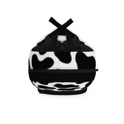 Trendy Cow Print Backpack - Stylish & Functional for School or Travel