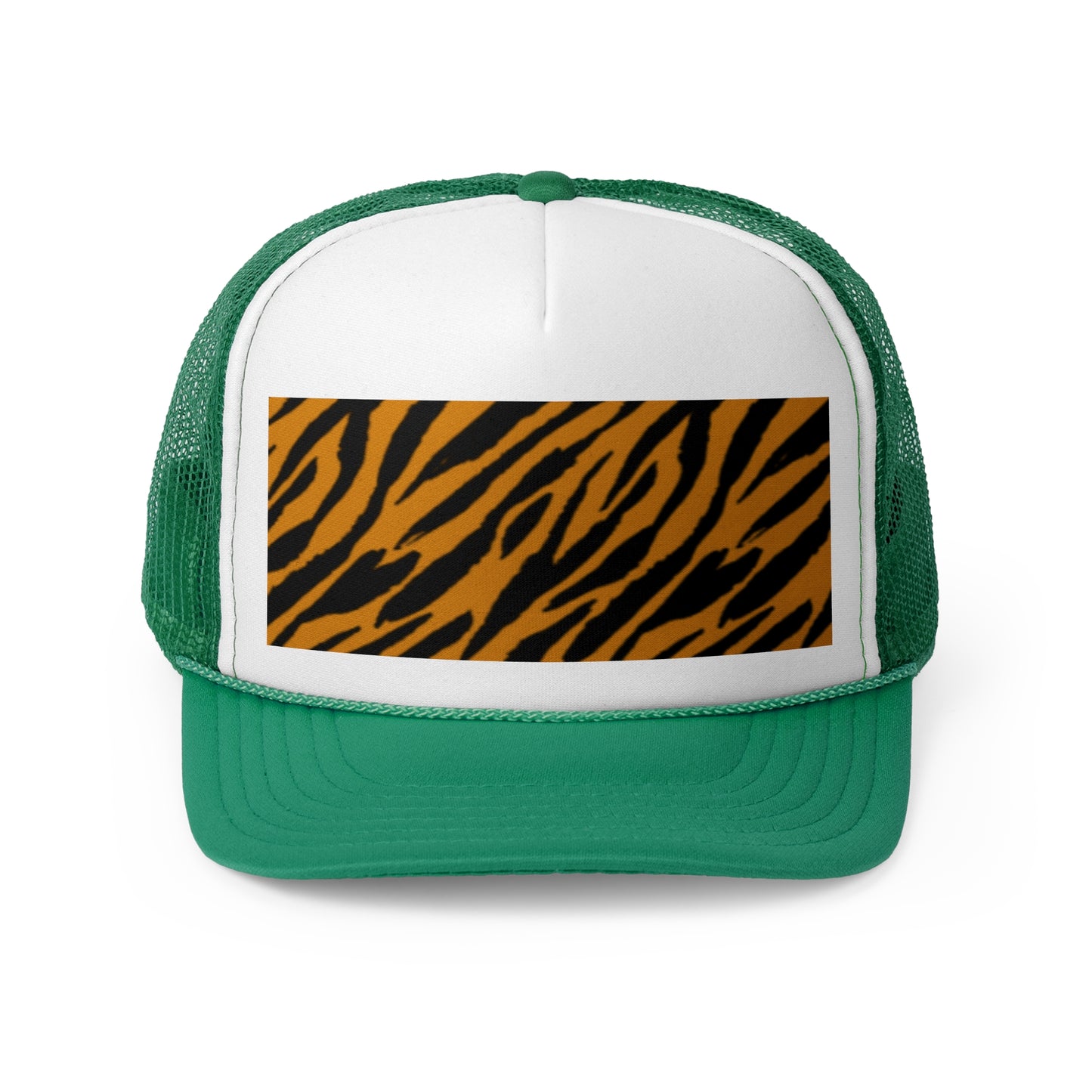 Stylish Tiger Print Trucker Cap - Trendy Outdoor Hat