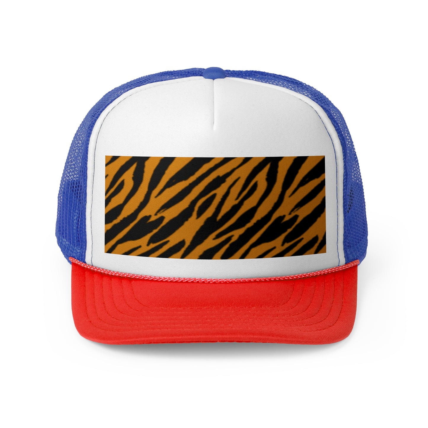 Stylish Tiger Print Trucker Cap - Trendy Outdoor Hat