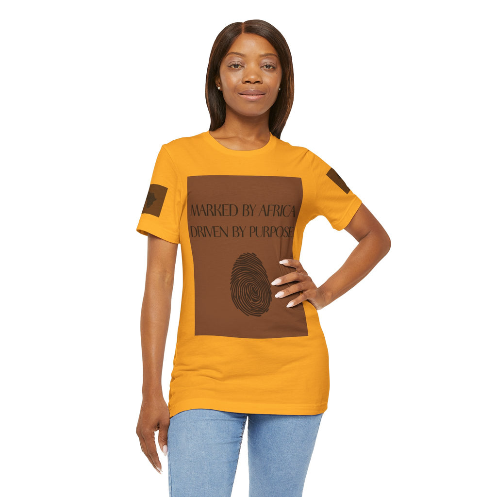 Marked by Africa Unisex Jersey Tee - Driven by Purpose Graphic Shirt