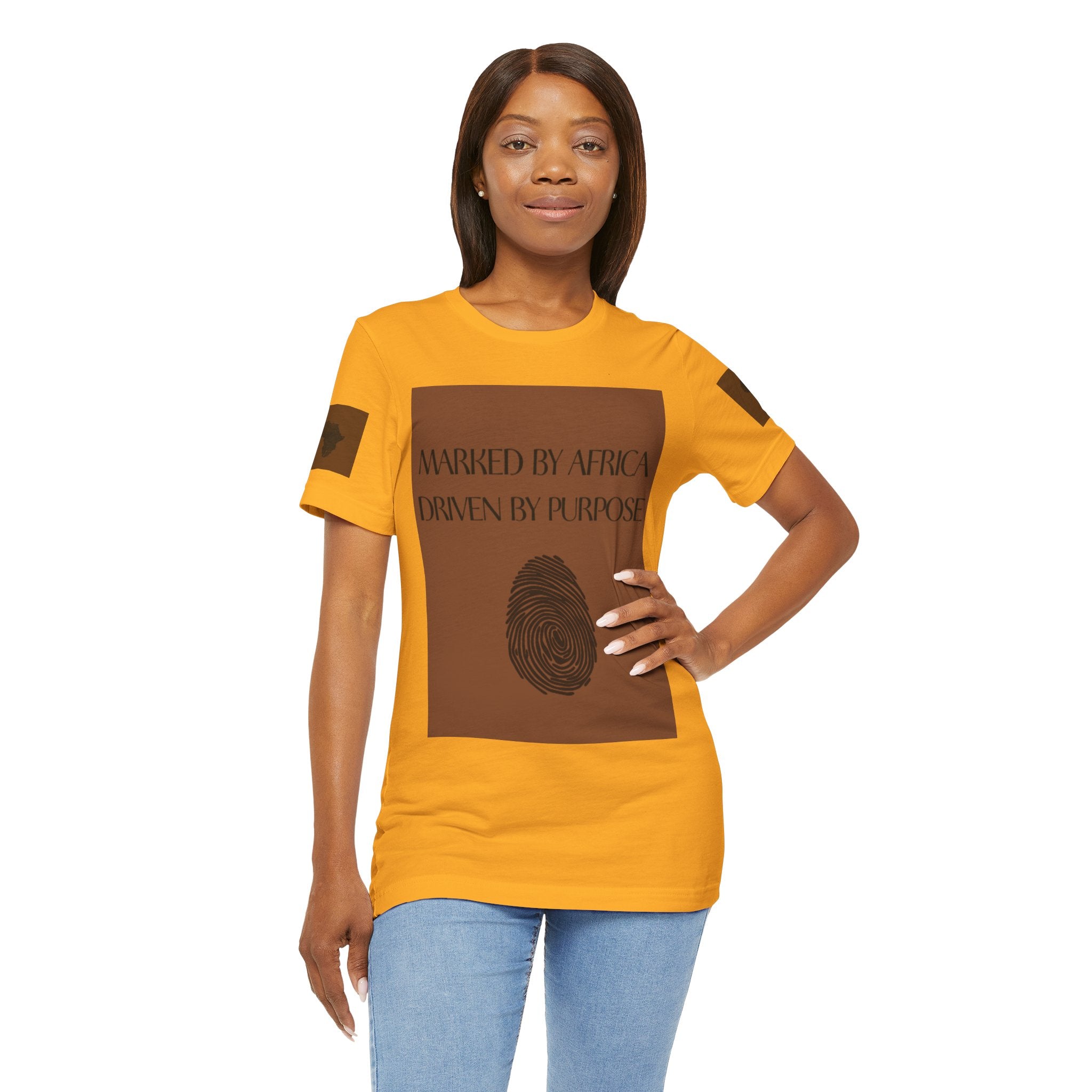 Marked by Africa Unisex Jersey Tee - Driven by Purpose Graphic Shirt