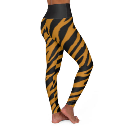 Tiger Print High Waisted Yoga Leggings - Stylish and Comfortable Activewear