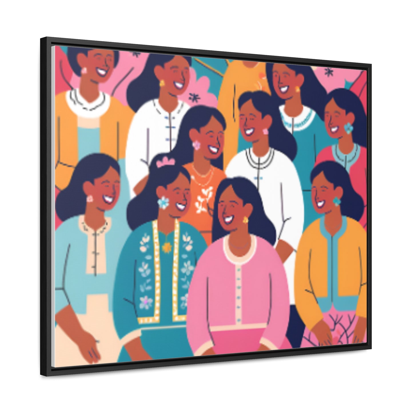 Vibrant Community Canvas Wrap - Celebrate Diversity & Connection