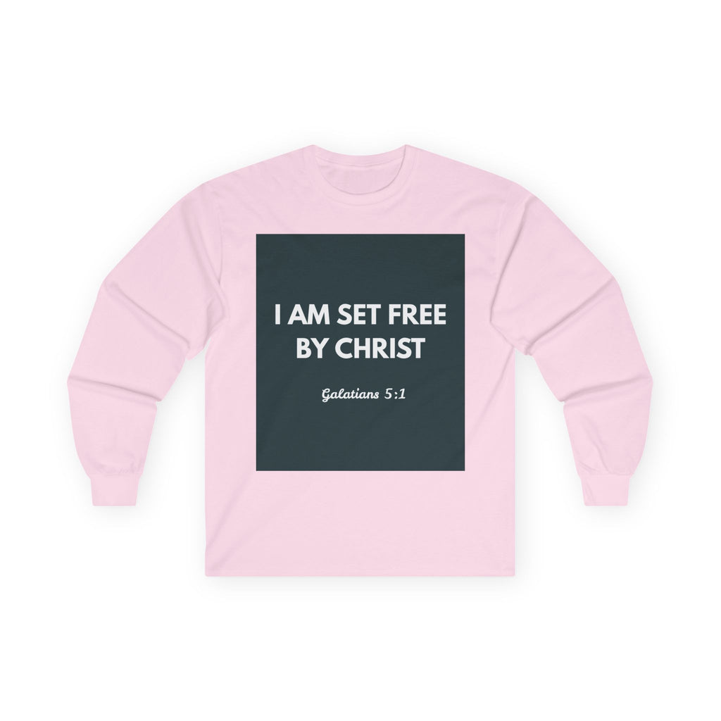 Galatians 5:1 Inspirational Long Sleeve Tee