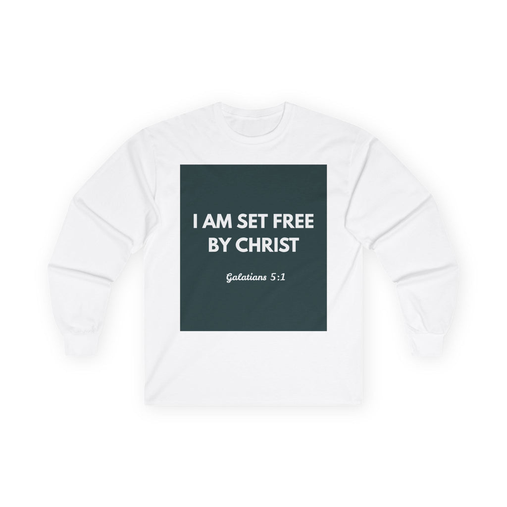 Galatians 5:1 Inspirational Long Sleeve Tee