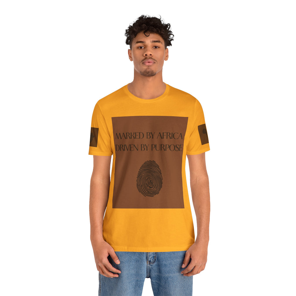 Marked by Africa Unisex Jersey Tee - Driven by Purpose Graphic Shirt