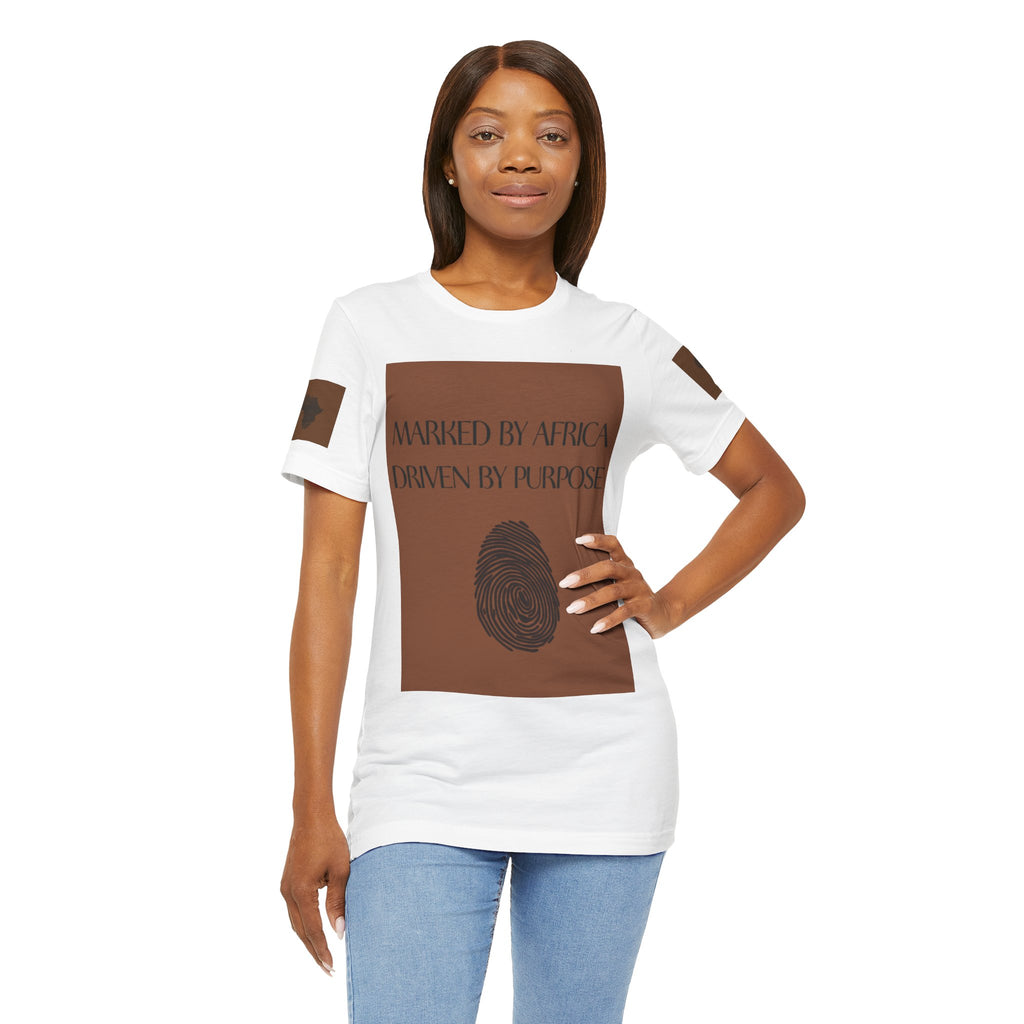 Marked by Africa Unisex Jersey Tee - Driven by Purpose Graphic Shirt