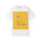Minimalist Cat Line Art Unisex T-shirt - Perfect Gift for Animal Lovers