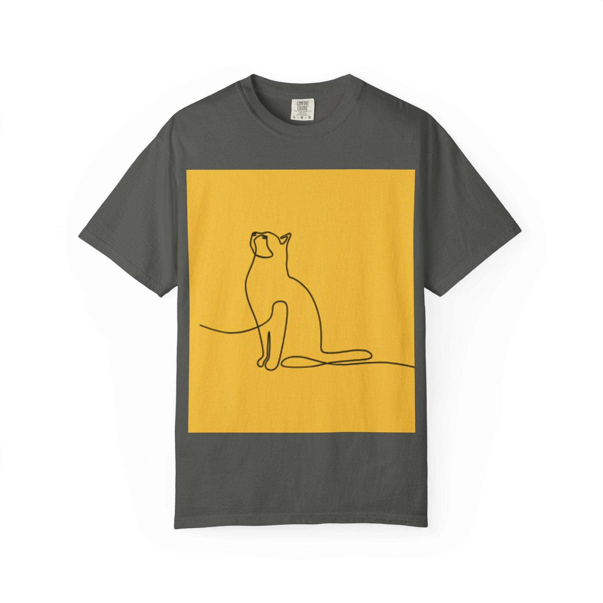 Minimalist Cat Line Art Unisex T-shirt - Perfect Gift for Animal Lovers