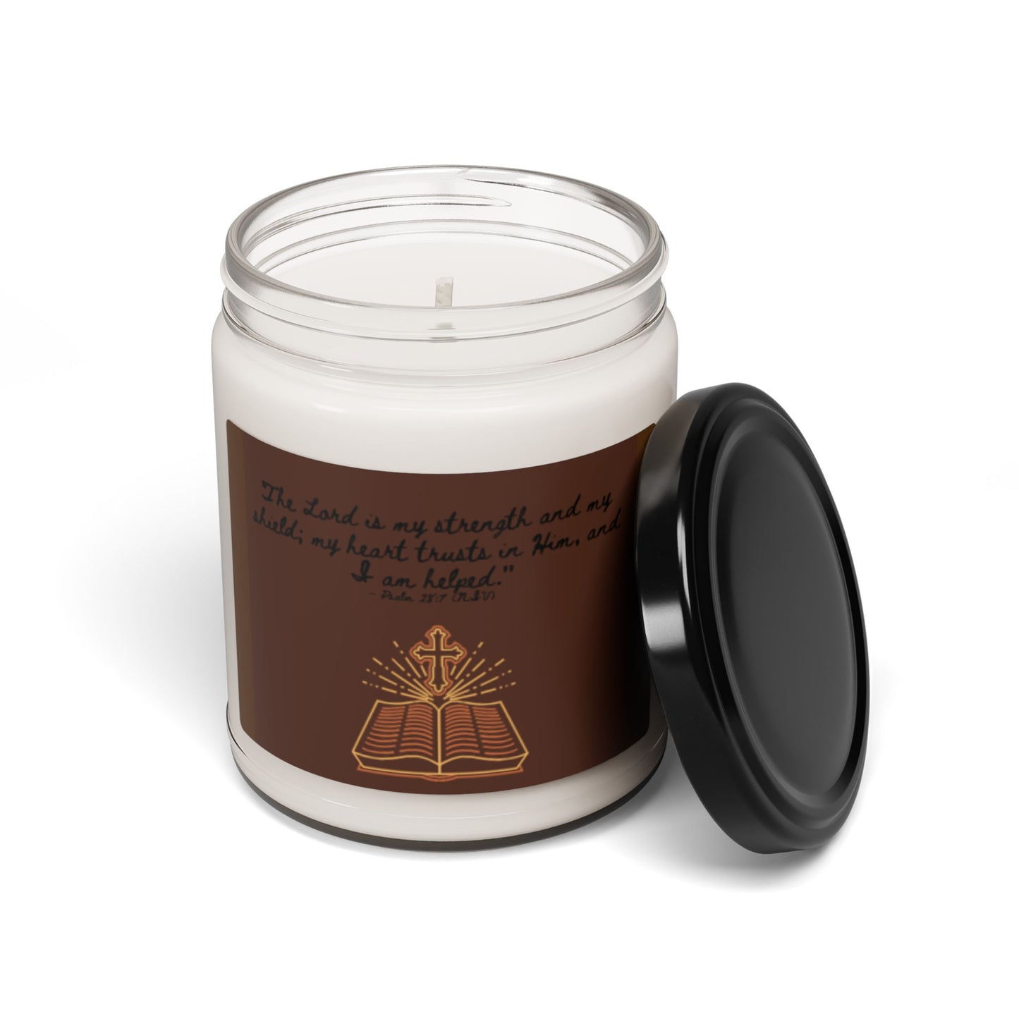 Inspirational Scented Soy Candle - Faith & Strength - 9oz