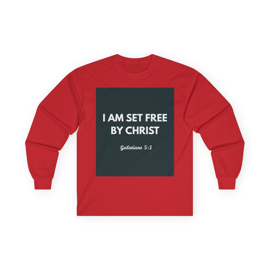 Galatians 5:1 Inspirational Long Sleeve Tee