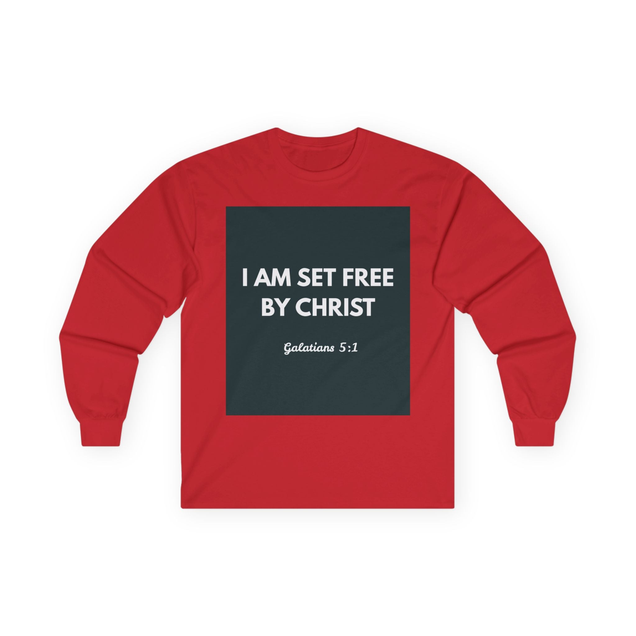 Galatians 5:1 Inspirational Long Sleeve Tee