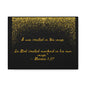 Inspirational Canvas Art - "Created in His Image" - Elegant Religious Wall Decor