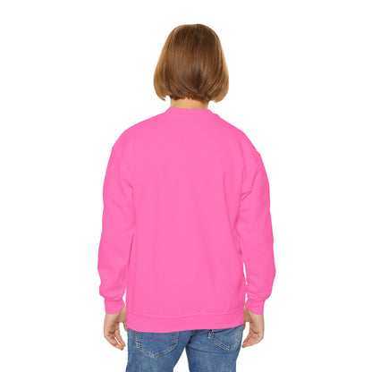 Happy Youth Crewneck Sweatshirt - Bright & Cheerful Comfort for Kids