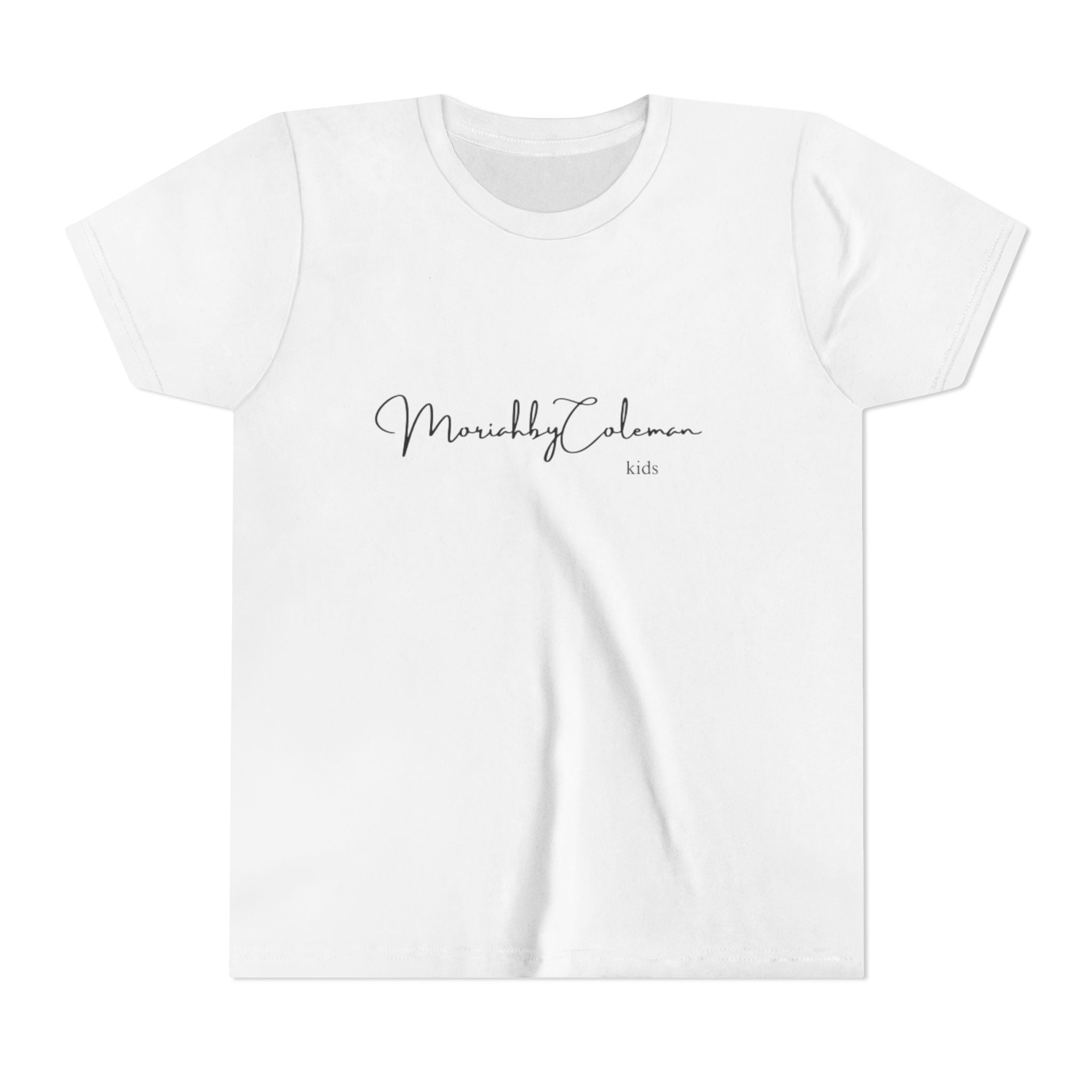 Stylish Youth Tee with Elegant Script Design, Perfect for Kids' Parties, Birthdays, Everyday Wear, Gift Ideas, and Family Photos